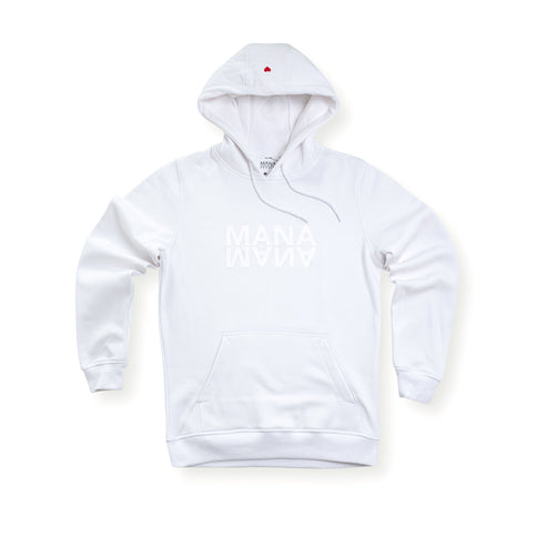 Men's 3D Logo Hoodie White